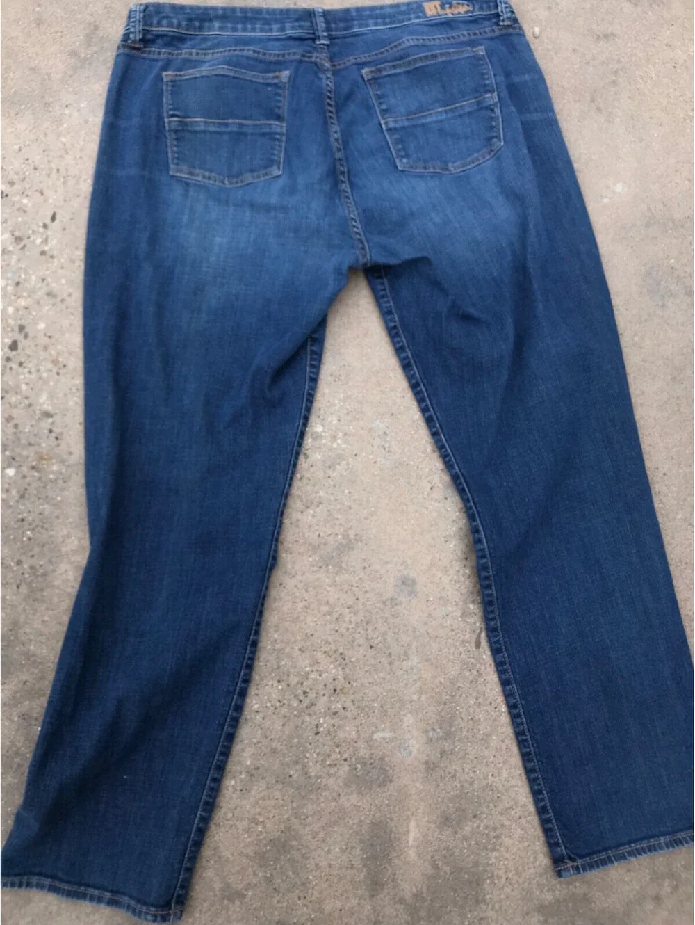 Kut from the Kloth Jeans Womens 14W Blue Katy Boyfriend Dark Wash Denim 36W 29L